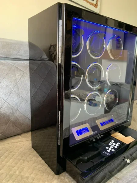 Tirane, shes SHITET KUTI ORASH LUKSOZE ME KURDISJE EDHE AKSESORESH E ARDHUR NGA ZVICRA ME DRRU PIANO BLACK ME LED TOUCH ME PULT 9+2 2.500 €