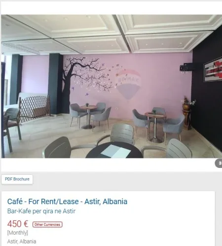 Tirane, jepet me qera lokal Kati 0, 50 m² 450 € (ASTIR)