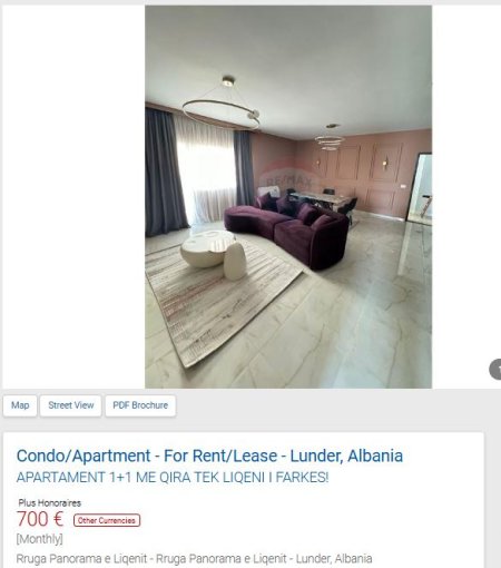 Tirane, jepet me qera apartament Kati 2, 70 m² 700 € (KOMPLEKSI LAKE LAND NE FARKE)