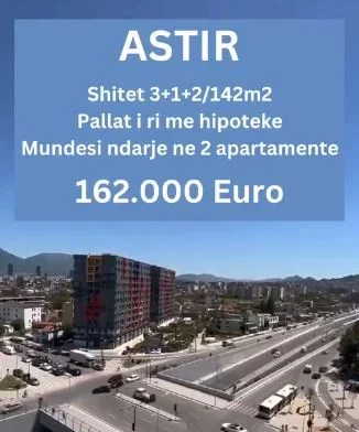Tirane, shitet apartament 3+1 , 142 m² 162.000 € (Astir)