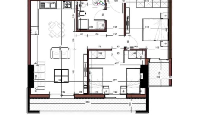 Tirane, jepet me qera apartament 2+1 Kati 8, 97 m² 400 € (Prane Amerikan 3)