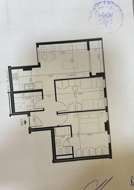 Tirane, shes apartament 2+1+2 Kati 7, 89 m² 88.840 € (Univers City)