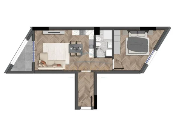 Tirane, shitet apartament 1+1 Kati 11, 71 m² 117.310 € (DRITAN HOXHA)