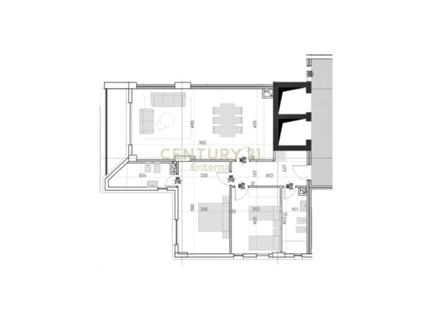 Tirane, shes apartament 2+1+Aneks+Ballkon Kati 8, 140 m² 307.000 € (Square 21)
