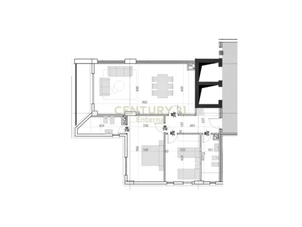Tirane, shes apartament 2+1+Aneks+Ballkon Kati 8, 140 m² 307.000 € (Square 21)