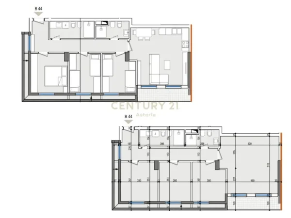 Tirane, shes apartament 3+1+Aneks+Ballkon Kati 4, 123 m² (STADIUMI DINAMO, RRUGA "SULEJMAN DELVINA")