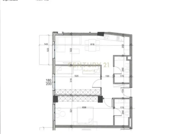 Tirane, shes apartament 2+1+Aneks+Ballkon Kati 2, 109 m² 108.700 € ("ALUNA", PASKUQAN)