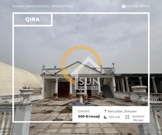 Shkoder, jepet me qera ambjent biznesi Kati 1, 720 m² 500 € (BAHCALLEK, SHKODER)