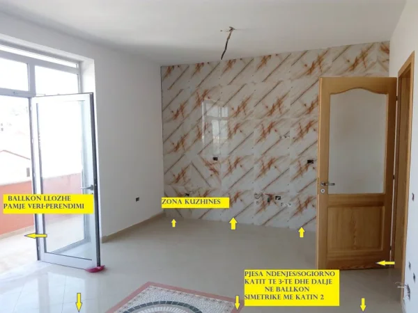 Tirane, Super Okazion! Shitet Ndërtes me 3-kate banim, ideale për 2-familje punime & materiale mjaft cilësore, sip.ndërtuar 420m², Cmim 1200 €/m², në rr.Fuat Toptani / Ejup Kastrati, mbi Vilat Gjermane Tirane