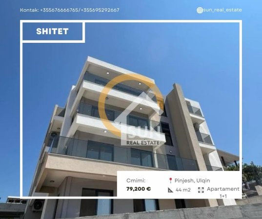 Ulqin, shitet apartament 1+1+Ballkon Kati 0, 44 m² 79.200 € (PINJESH, ULQIN)