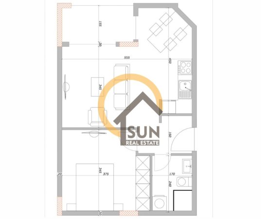 Ulqin, shitet apartament 1+1+Ballkon Kati 0, 44 m² 79.200 € (PINJESH, ULQIN)
