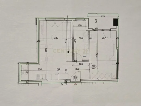 Tirane, shitet apartament 1+1 Kati 8, 66 m² 105.000 € (laprake)