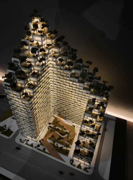 Tirane, shitet apartament 2+1 Kati 21, 126 m² (Lion Park 2)