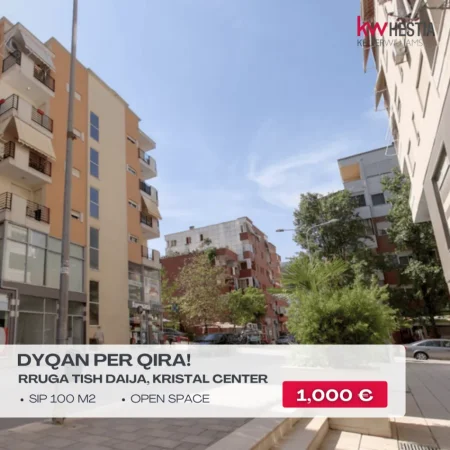 Tirane, jepet me qera dyqan Kati 0, 100 m² 1.000 € (Tish Daija)
