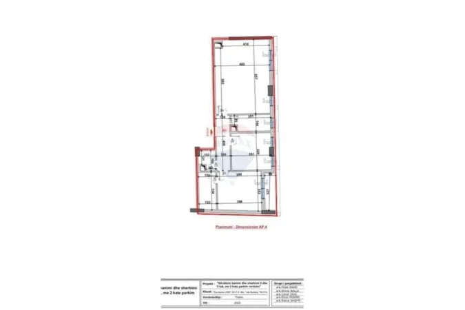 Tirane, shes apartament 2+1 Kati 3, 111 m² (Shitet Apartament tek Bulevardi i Ri)