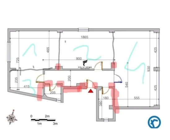 Tirane, jepet me qera zyre Kati 1, 200 m² 3.000 € (BLLOKU)
