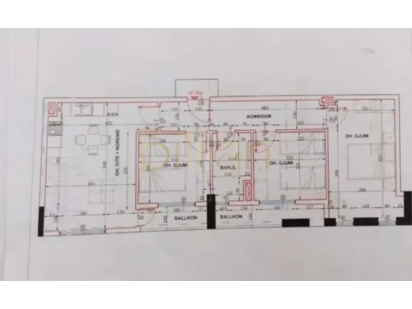 Tirane, shitet apartament 3+1 Kati 9, 103 m² 170.000 € (Laprake, Tirana, Albania)