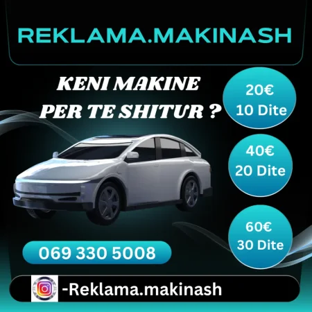 Reklamoni makinen tuaj tek ne duke filluar nga 20€