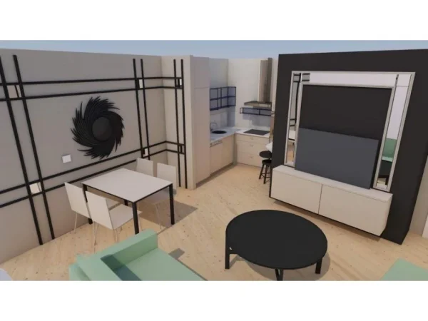 Tirane, jepet me qera apartament 2+1 Kati 4, 105 m² 1.500 € (Lake View)