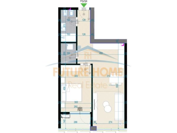Tirane, shitet apartament 1+1+Ballkon Kati 7, 75 m² 337.500 € (Bllok)