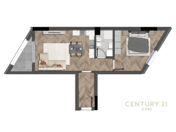Tirane, shes apartament 1+1+Aneks+Ballkon Kati 11, 71 m² 117.300 € (REZIDENCA COLONNADE)