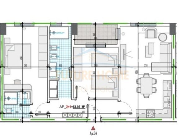 Tirane, shitet apartament 2+1+Ballkon Kati 1, 98 m² 92.229 € (PASKUQAN)
