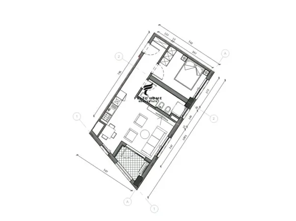 Tirane, shitet apartament 1+1 Kati 5, 65 m² 91.000 € (ALI DEMI)
