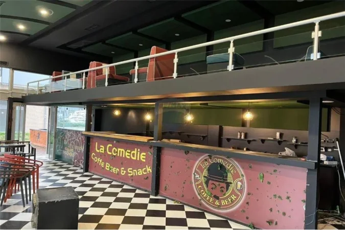 Tirane, jepet me qera bar-kafe , 80 m² 1.600 € (Kompleksi Delijorgji, Shqipëri)