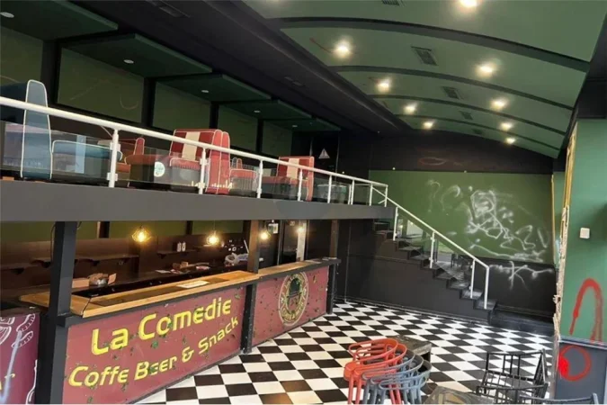 Tirane, jepet me qera bar-kafe , 80 m² 1.600 € (Kompleksi Delijorgji, Shqipëri)