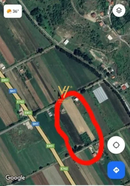 Lezhe Shengjin, shitet toke , 6.200 m² 80.000 € (AUTOSTRADA LEZHE -SHKODER)