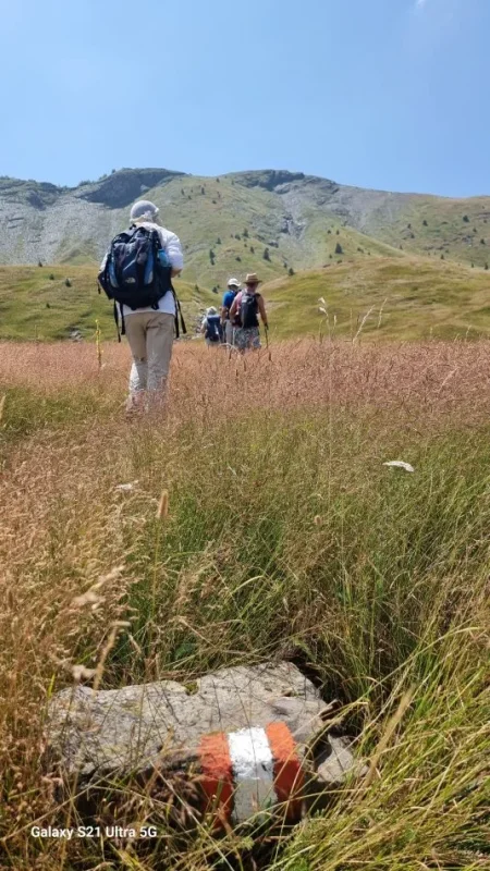 Séjour en Albanie . Groupe de randonnée.