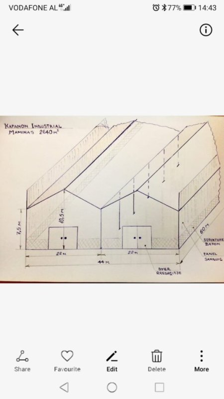 Durres, shitet ambjent biznesi Kati 3, 5.400 m² 3.000.000 € (ne Maminas Shijak Durres.)