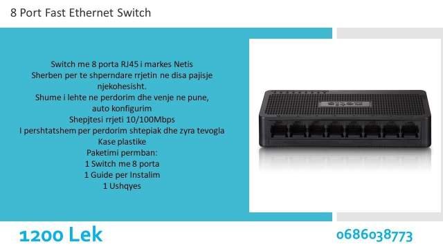 Switch 8 Porta  1.200 Leke