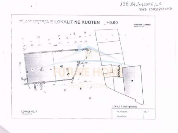 Tirane, shitet dyqan Kati 0, 139 m² 166.000  (Ali Demi)