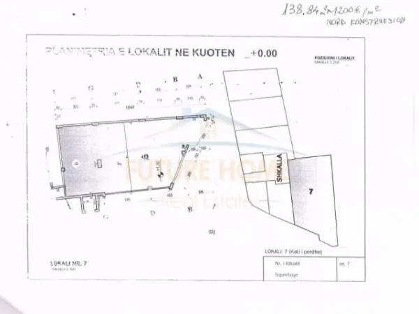 Tirane, shitet dyqan Kati 0, 139 m² 166.000  (Ali Demi)