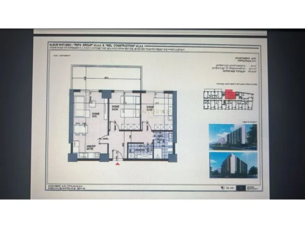 Tirane, shes apartament 2+1+Aneks+Ballkon Kati 8, 120 m² 170.100 € (Ish Fusha e Aviacionit)