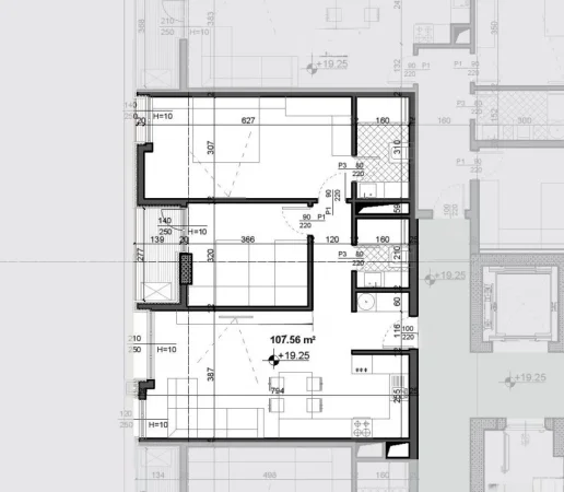Tirane, shitet apartament 2+1+Ballkon , 107 m² (107)