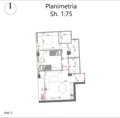 Tirane, shitet apartament 2+1 Kati 3, 95 m² 157.000 € (Don Bosko)