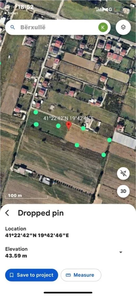 Tirane, shitet toke , 8.500 m² sipërfaqe me 45 euro/m2 (LAKNAS-KAMEZ)