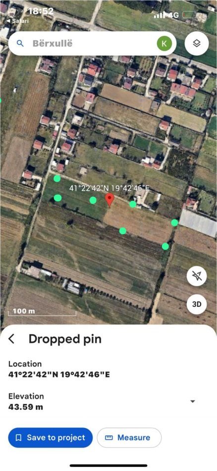 Tirane, shitet toke , 8.500 m² sipërfaqe me 45 euro/m2 (LAKNAS-KAMEZ)