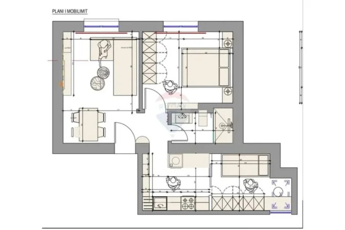 Tirane, shitet apartament 1+1 Kati 1, 55 m² 103.000 € (Rruga Bardhyl)