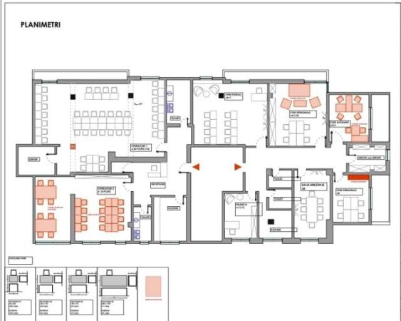 Tirane, jepet me qera zyre Kati 1, 514 m² 5.400 Euro (Rruga Nikolla Tupe)