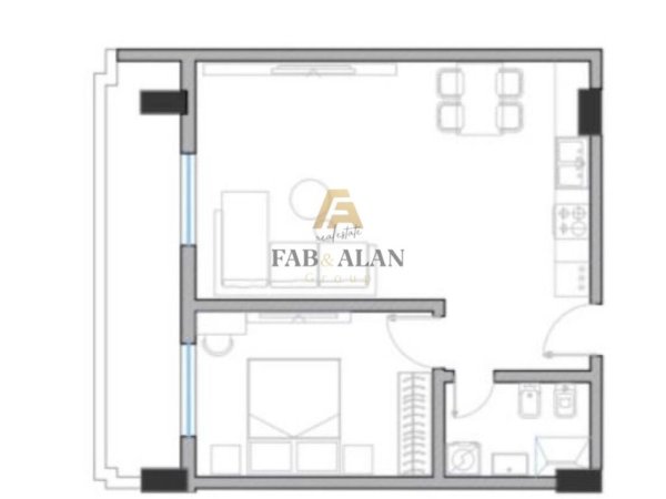 Golem, shitet apartament 1+1 Kati 3, 77 m² 114.400 € (Golem)