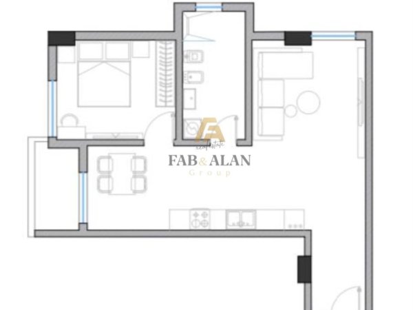 Golem, shitet apartament 1+1 Kati 4, 76 m² 121.000 € (Golem)