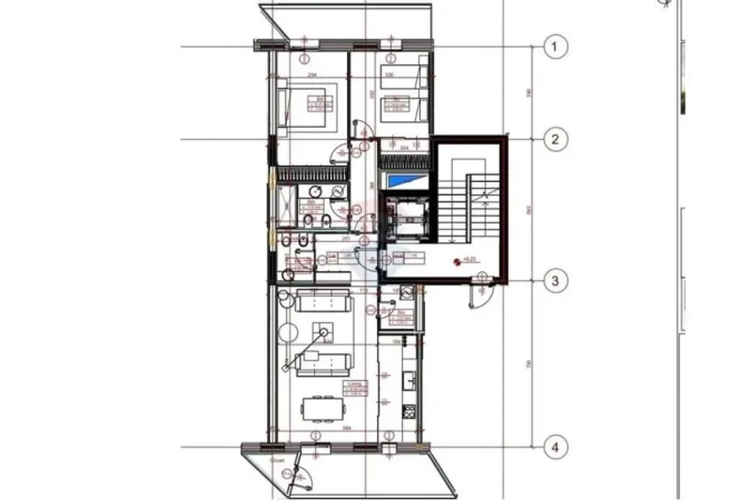 Tirane, jepet me qera apartament 2+1 Kati 3, 151 m² 2.300 € (APARTAMENT 2+1+2 PER QIRA TEK ALTANA RESIDENCE!)