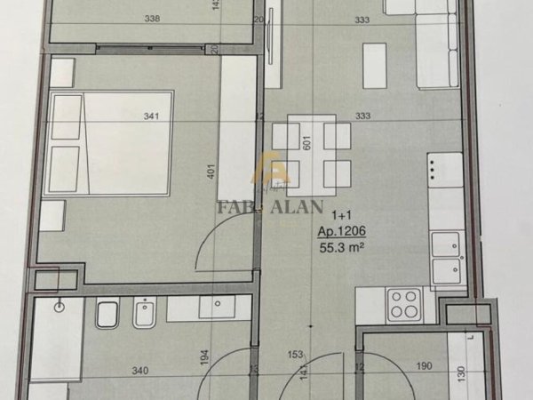 Durres, shitet apartament 1+1 Kati 2, 64 m² 70.200 € (Golem)