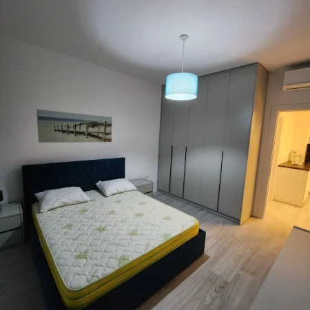 Tirane, jepet me qera apartament 1+1 Kati 5, 73 m² 550 € (Ali Demi)