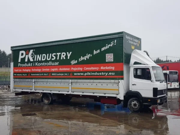 Lushnje, shes Kamion BENZ 814 Nafte, e bardhë manuale Klima