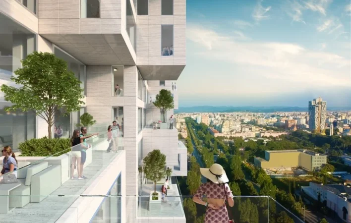 OFROHET PER SHITJE APARTAMENT 2+1+2 NE "DOWNTOWN ONE" TIRANA