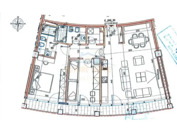 Tirane, shitet apartament 2+1+Ballkon Kati 8, 130 m² 356.000 € (LakeView)